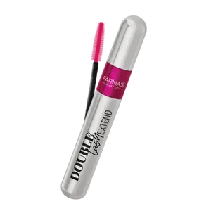 Farmasi Double Lash Extend Mascara 12 ml with Two-part Twisting Silicone Brush for 2X Volume and Length Customizable Look