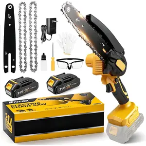 Mini  6 Inch,Mini  Cordless,Handheld Electric  With 2 Pack 2000mAh ,Suitable For Tree Pruning And  ,Gifts For Men, Fathers, And Garden Enthusiasts