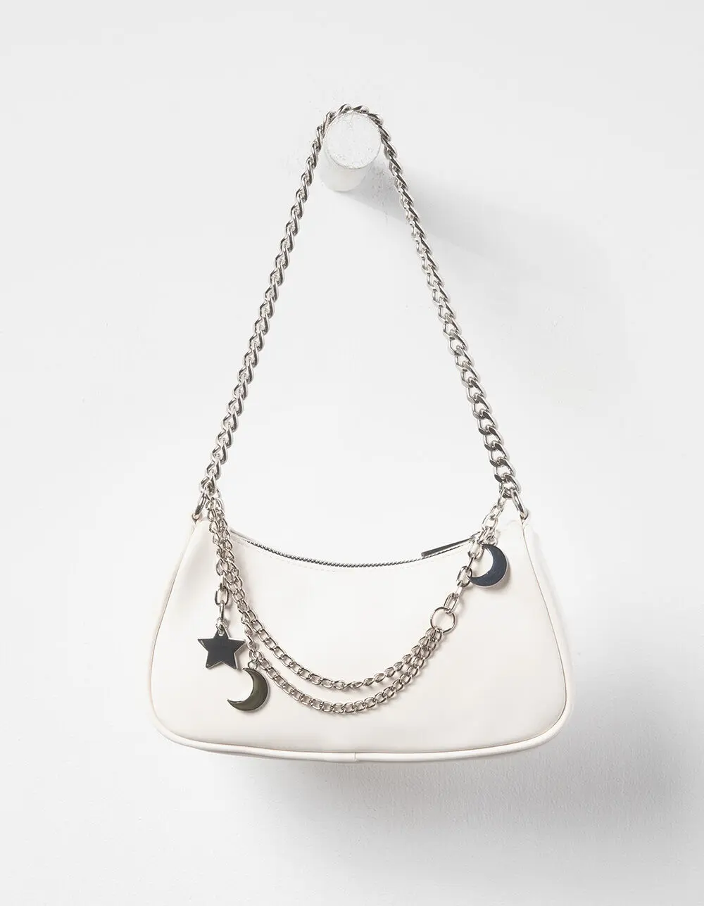 Celestial Chain Shoulder Bag, Ivory