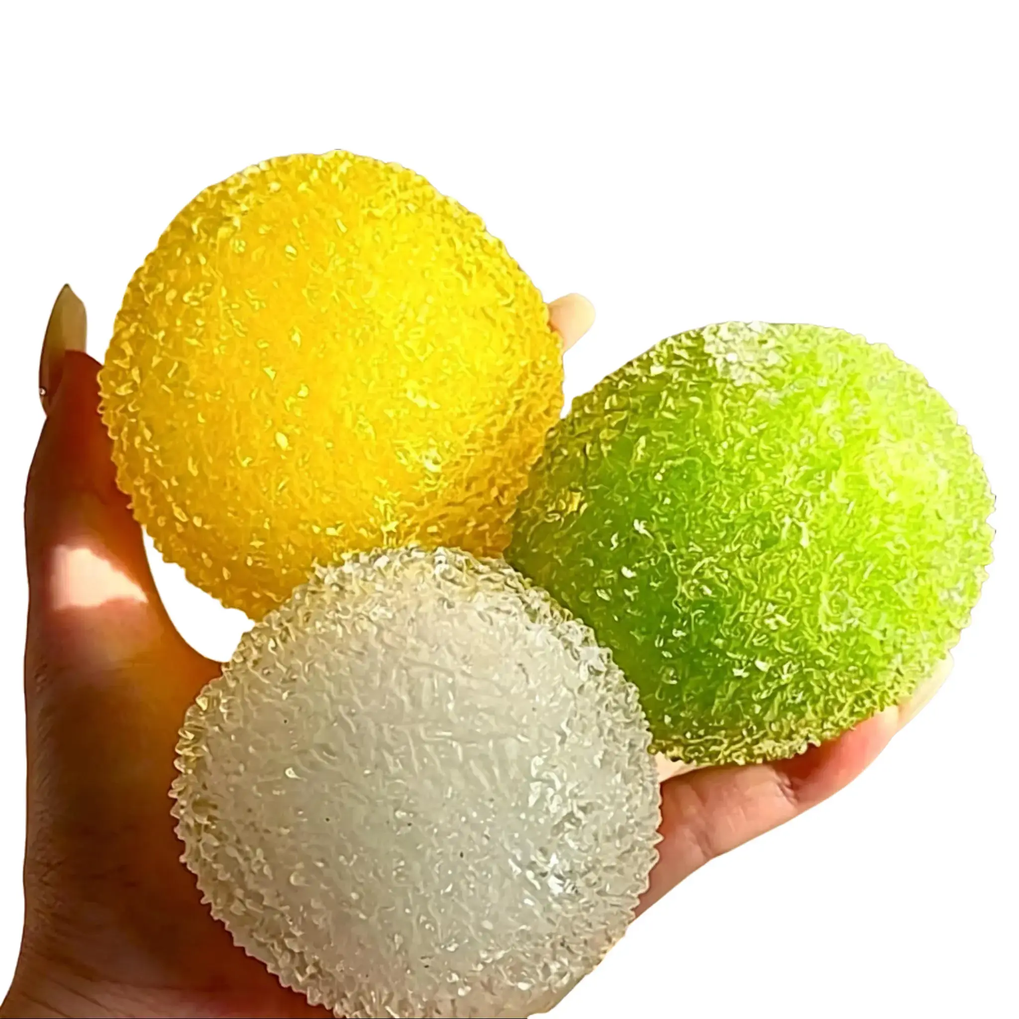 Handmade Crystal Grass Cake ASMR Ice Block Squishy - Soft Moldable Non-Rebound Ice Texture Decompression Sensory Fidget Toy for Ages Above 12, Decompression Squishy, Sensory Fidget Squishies