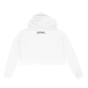 HURTMORE White Crop Hoodie