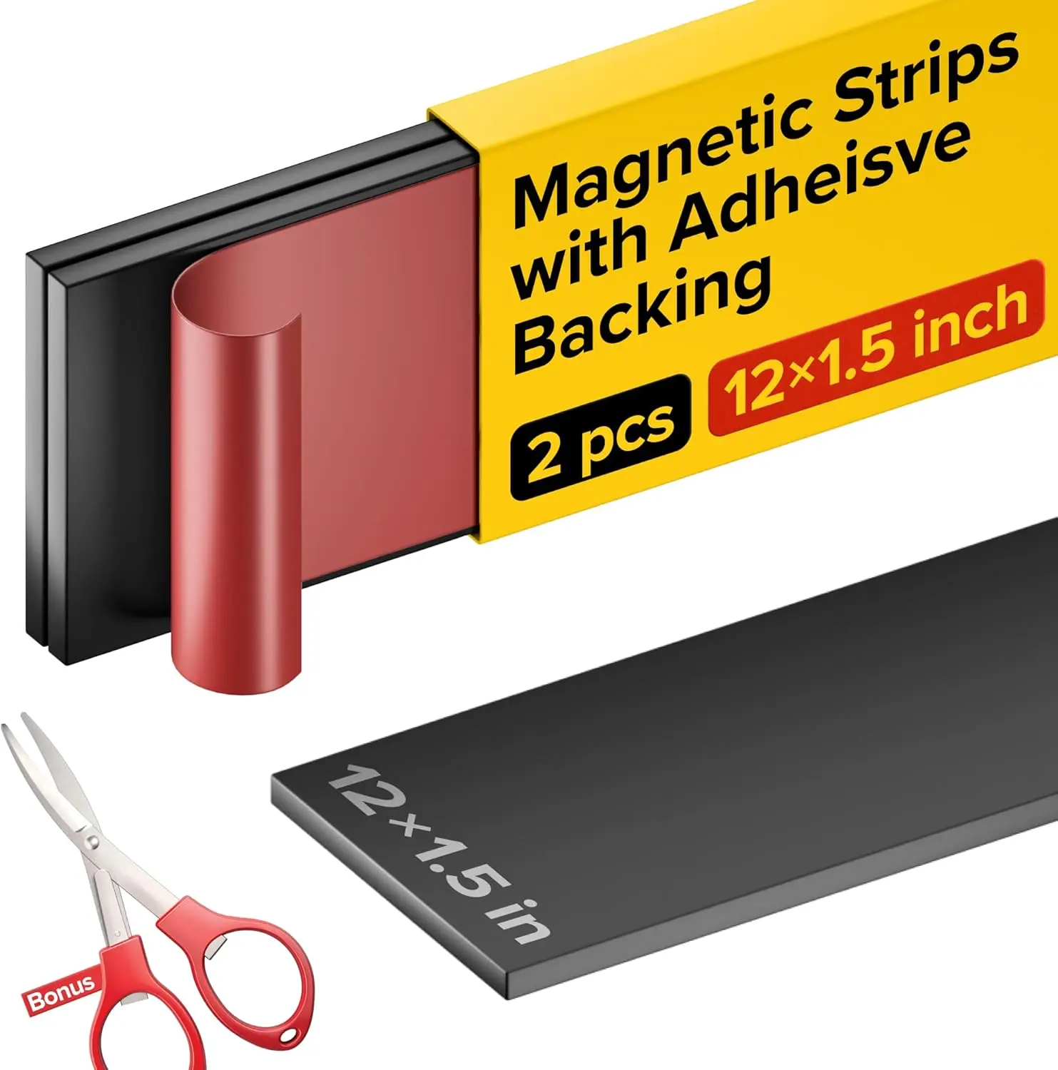 Magnetic Knife Holder Bar – Adhesive Kitchen Utensil & Tool Organizer for Garage and Kitchen