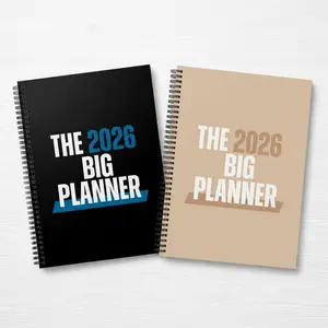 The Big Planner 2026 -Oversized 12-Month Calendar with Dry-Erase Whiteboard &100 Labels for Goal-Setting & Daily Planning，Enhanced Time Management，Easy to Carry Structured Task & Appointment Management