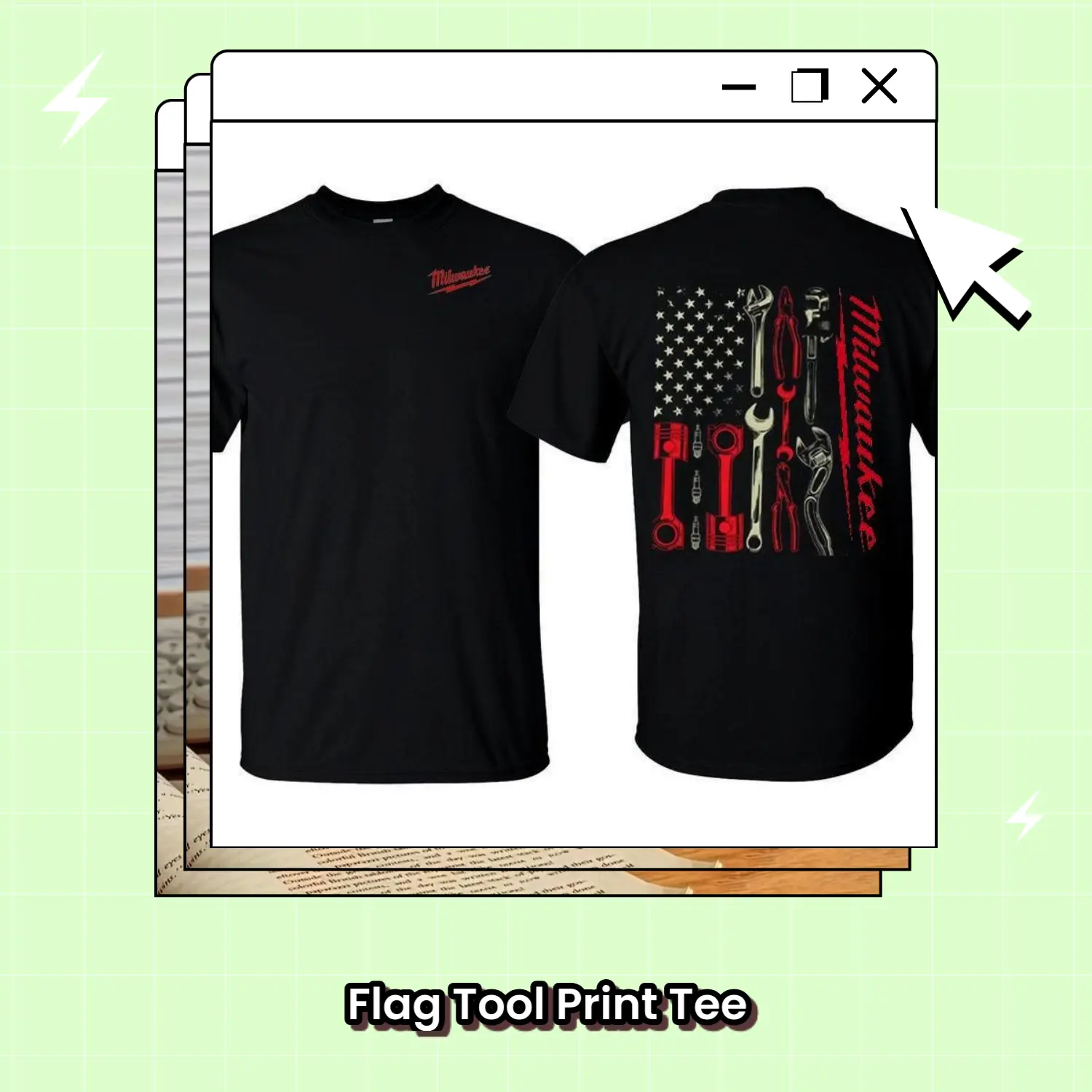 Men's Graphic Short Sleeve Tee, Tools Print Casual Work T-Shirt, Unique Father's Day Gift Idea for Dad, Suitable for Mechanics, Builders & Tradesmen, Shortsleeve, Graphic T Shirts, Tshirt, Mens Clothing, Male