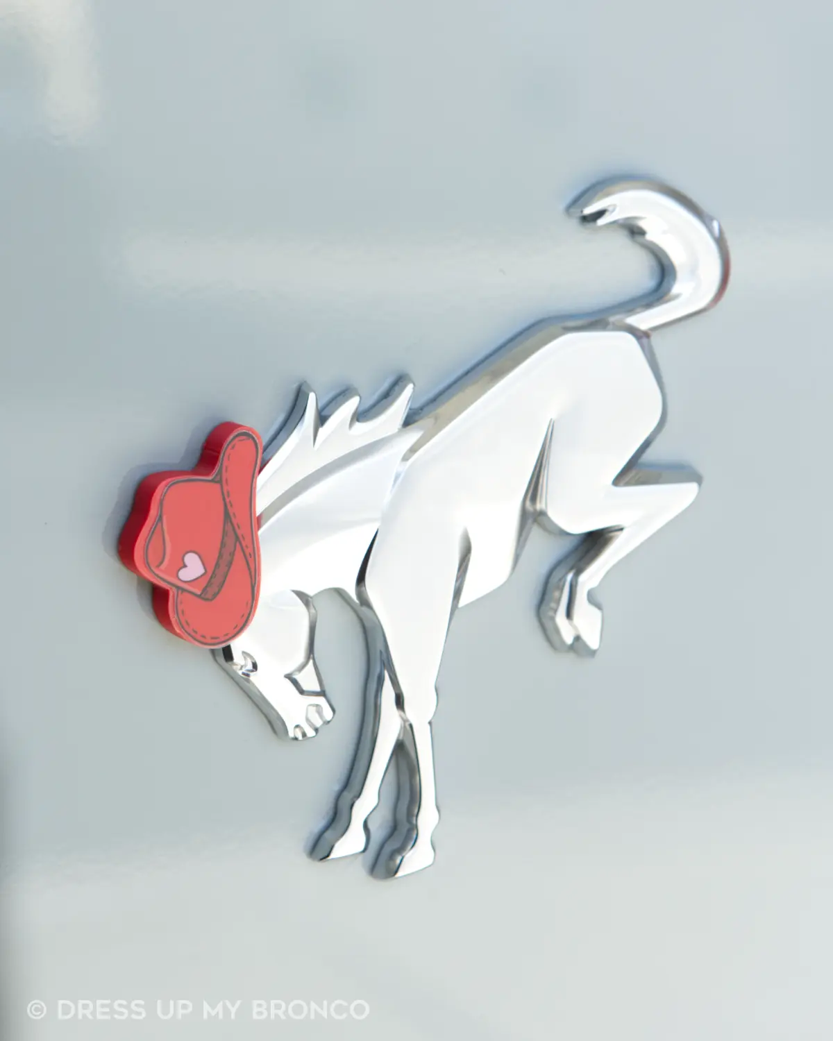 3D Printed Red Cowgirl Bronco Hat