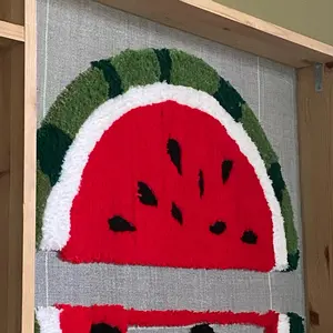 Handmade Watermelon Rug. Donating the profit