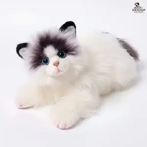 Plush Cat Doll Companion Toy, Soft Stuffed Animal Figure, Cute Kitten Plushie for Kids Girls, Perfect Gift for Children