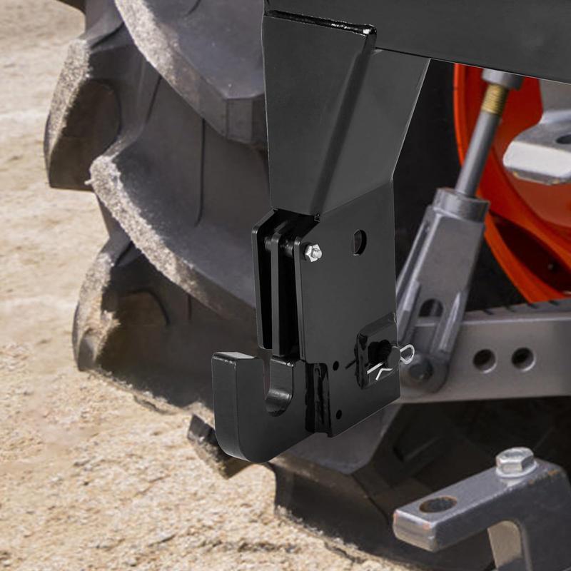 3 Point Quick Hitch with 2" Receiver Hitch, Adaptation to Category 1, 3000LBS Lift Capacity, 5 Level Adjustable Bolt &Reinforcing Rib Design,Black