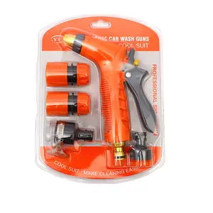 High-Pressure Car Wash Spray Gun Kit with Brass Tip, Universal Tap Adapters, Heavy-Duty Water Sprayer for Auto Detailing & Driveway Cleaning