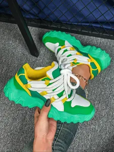 Women's Casual Sporty Shoes, Round Toe Low Top Thick Sole Sneakers, PU Eva Material, Perfect for Travel, Daily Wear, Gifts