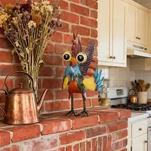 Metal-Strange Bird Outdoor Statue,Multi-color Animal Art Courtyard Decoration,Tabletop Ornaments Statue Decoration Crafts for Outdoor Lawn,Courtyard,Garden Sculptures Statues