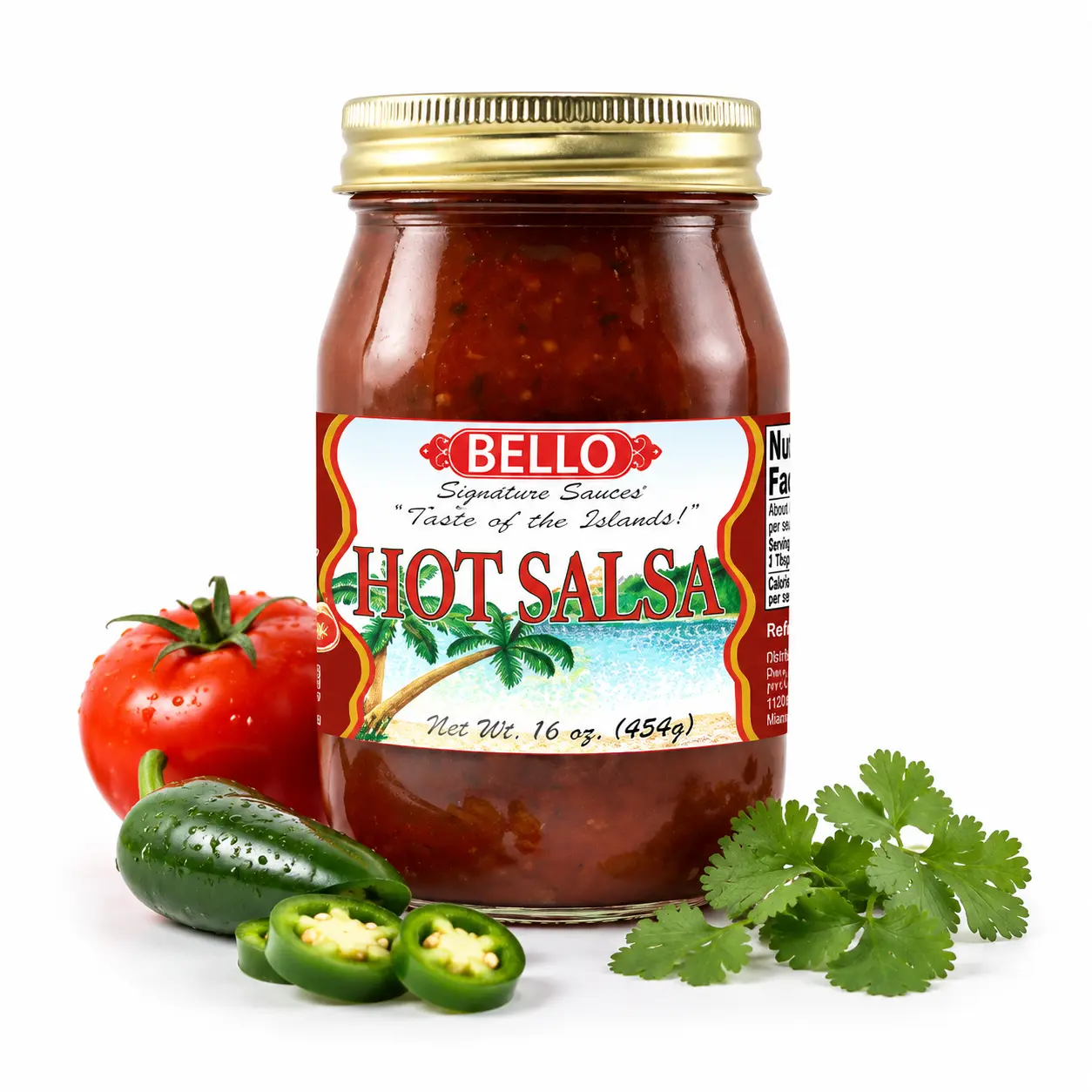 Bello Signature Hot Salsa – Premium Spicy Tomato Salsa with Bold Pepper Flavor – Gourmet Salsa Dip & Sauce for Tortilla Chips, Tacos, Nachos, Grilling, Marinades, Mexican Dishes & Everyday Meals