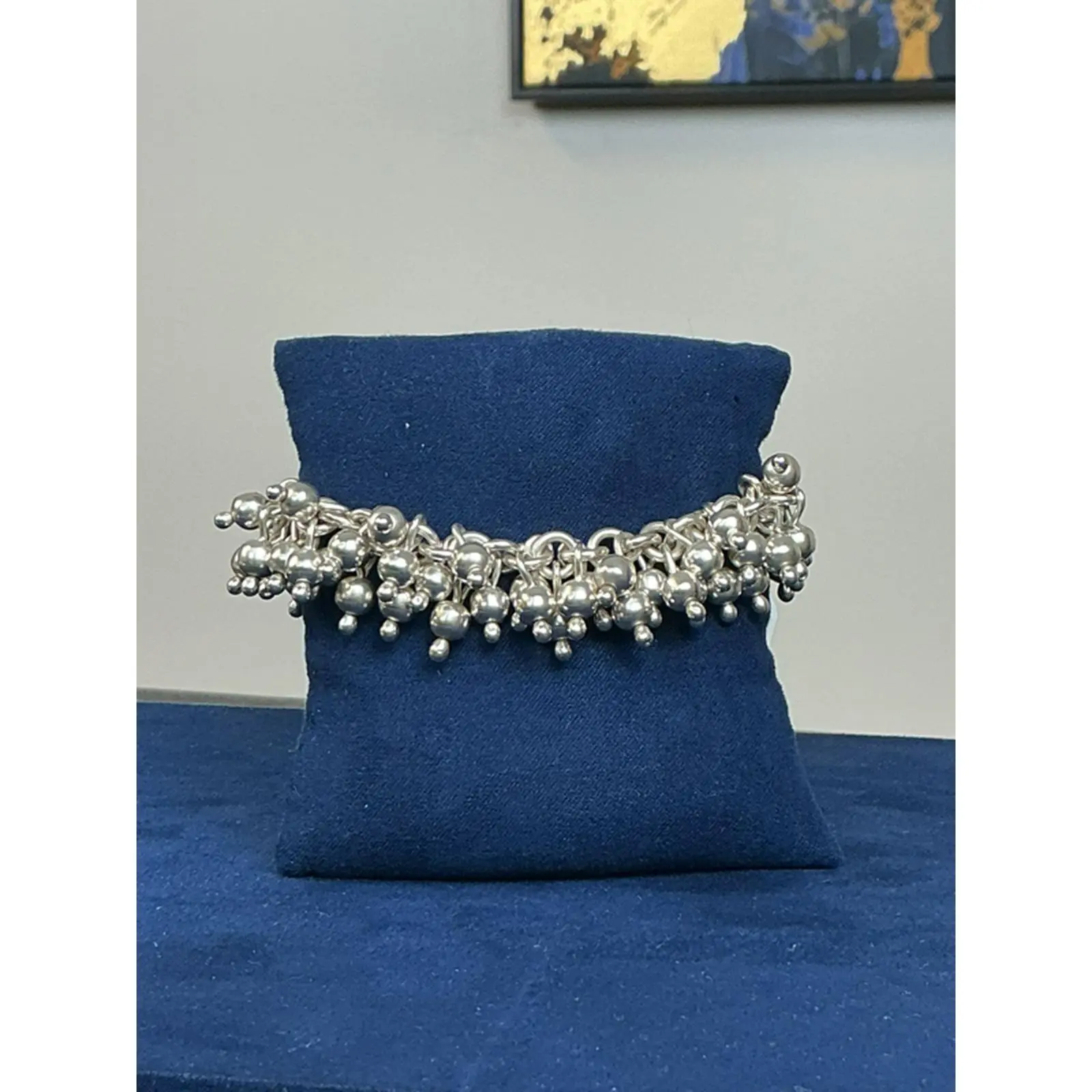 925 Sterling Silver Retro Dangle Bracelet