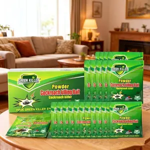 50 packets of high-efficiency cockroach bait powder, a fast-acting indoor cockroach killer—completely eliminates cockroach nests and colonies, suitable for kitchens and enclosed spaces.