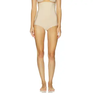 Commando Zone Smoothing High Waisted Brief in Beige