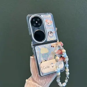 Cute Dog Huawei POCKET2 Phone Case Samsung Xiaomi ZFLIP 40% off Foldable Phone Case Feather Fabric