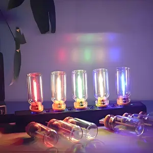 3D Dimmable Touch Control USB Car Interior Lights - Retro Creative LED Ambient Lighting, Universal USB Lights for Cars, bedrooms, Camping, Parties, Mini Decorative Lights