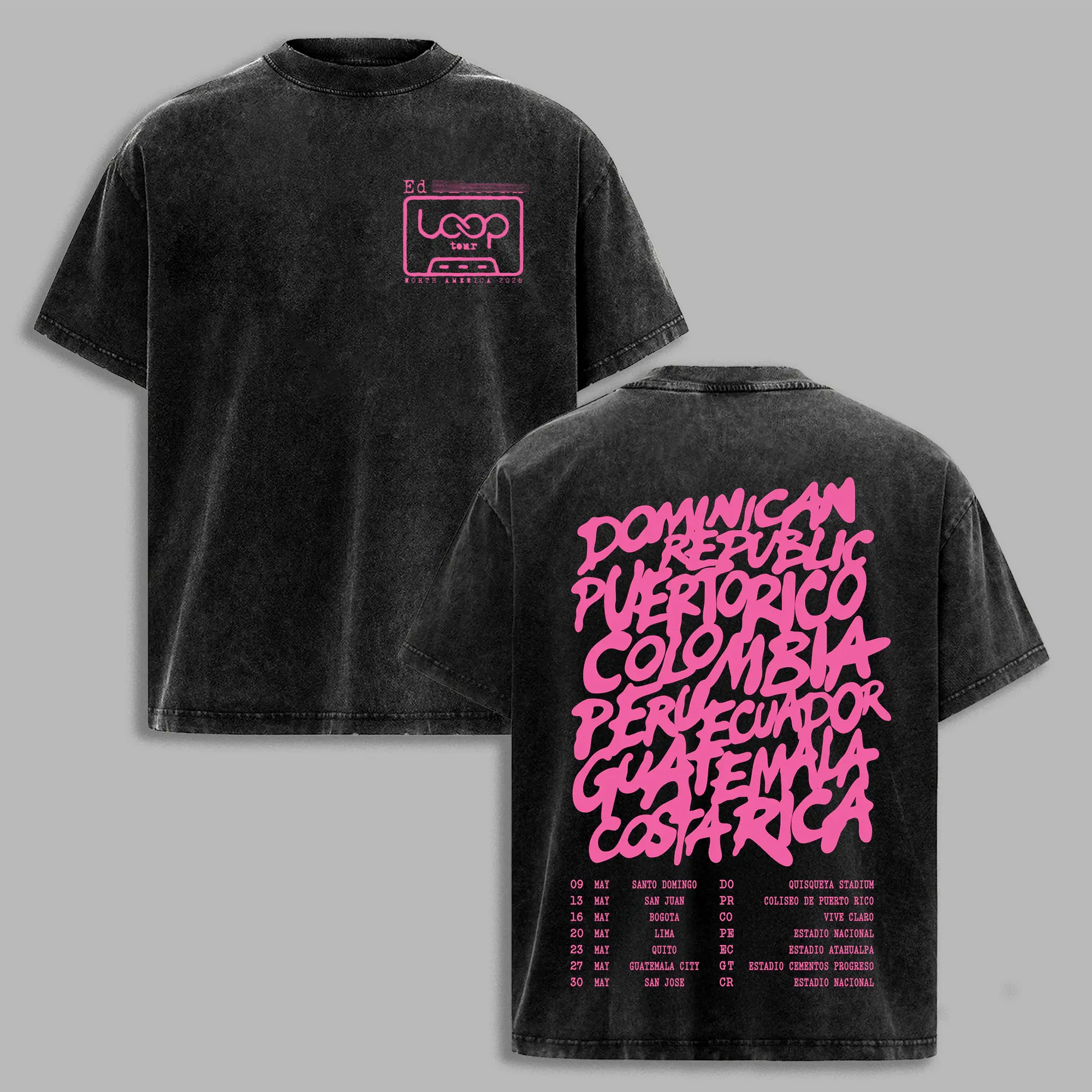 Double Sided Ed "The Loop" Tour Tee, Sheeran 2026 New Album Music T-shirt, Loop Tour 2026 Merch, Unisex Y2K Cotton Tee, R&B Music Top, Graphic Tees, Concert Outfits