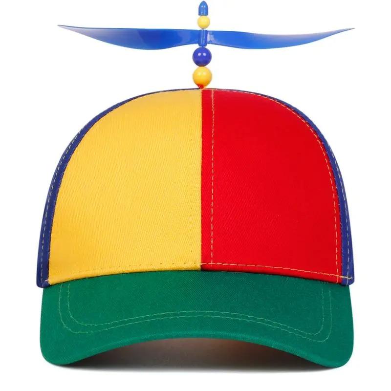 Unisex Propeller Baseball Cap Funny Adjustable Hat with Satin Lined Interior Sun Protection Novelty Aesthetic Cap for Travel Outdoor Festival Party and Daily Wear tiktokshopspringglowup