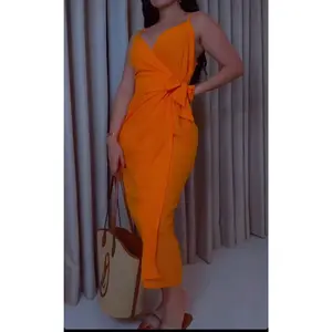 Sofia Orange Dress