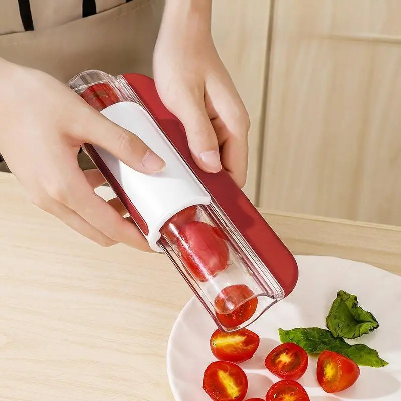 Cherry Tomato Slicer, 1 Count Multifunctional Fruit Slicing Tool,   Kitchen Accessories for Cake Decoration, Essential Kitchen Tool, Utensils, Kitchen Gadget