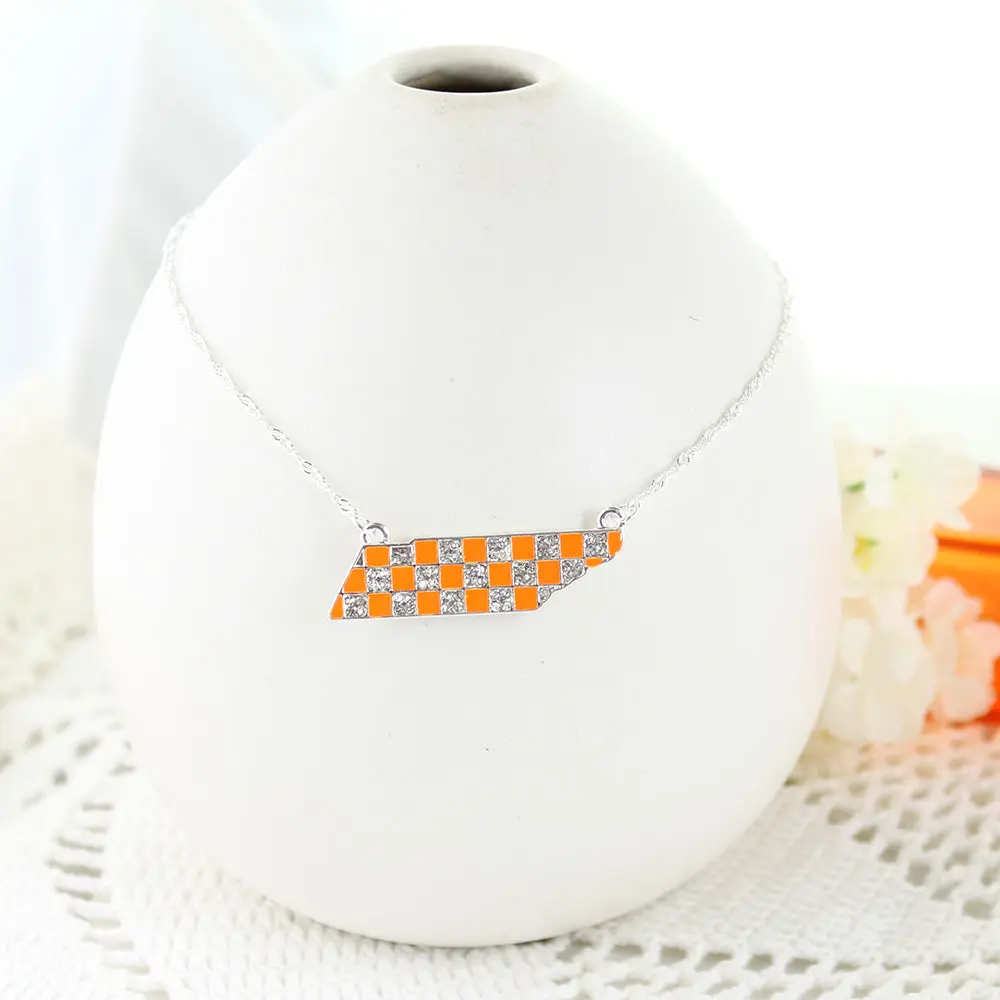 16” Tennessee Crystal Logo Necklace 16” Tennessee Crystal Logo Necklace
