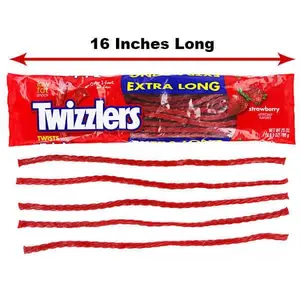 Twizzlers Extra Long Strawberry Licorice Twists Bulk Packs: 18-Piece Case Twizzlers Extra Long Strawberry Licorice Twists Bulk Packs: 18-Piece Case