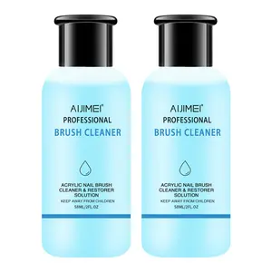 Acrylic Nail Brush Cleaner Acrylic Brush Cleaners Liquid Acrylic Paint Brush Cleaner Nails Artist Acrylic 2PCS 58ml/2 FL.OZ