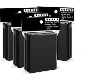400 Counts Black Card Sleeves, Matte Card Sleeve Deck Card Protectors, Trading Card Sleeves Fit for MTG, TCG and Sports Cards