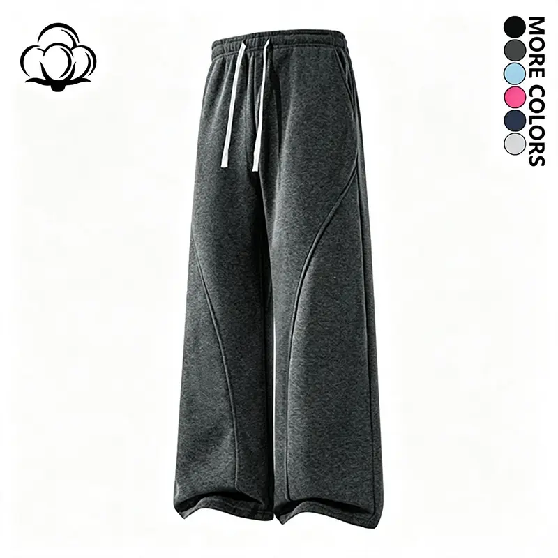 Men's Solid-Color Drawstring Sports Joggers, All-Season Comfortable Versatile Outdoor Streetwear for Daily Commuting & Travel