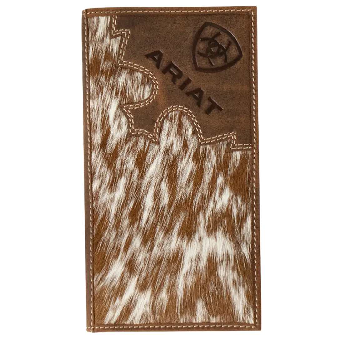 Ariat Men's Brindle Calf Hair Leather Rodeo Wallet A3562302