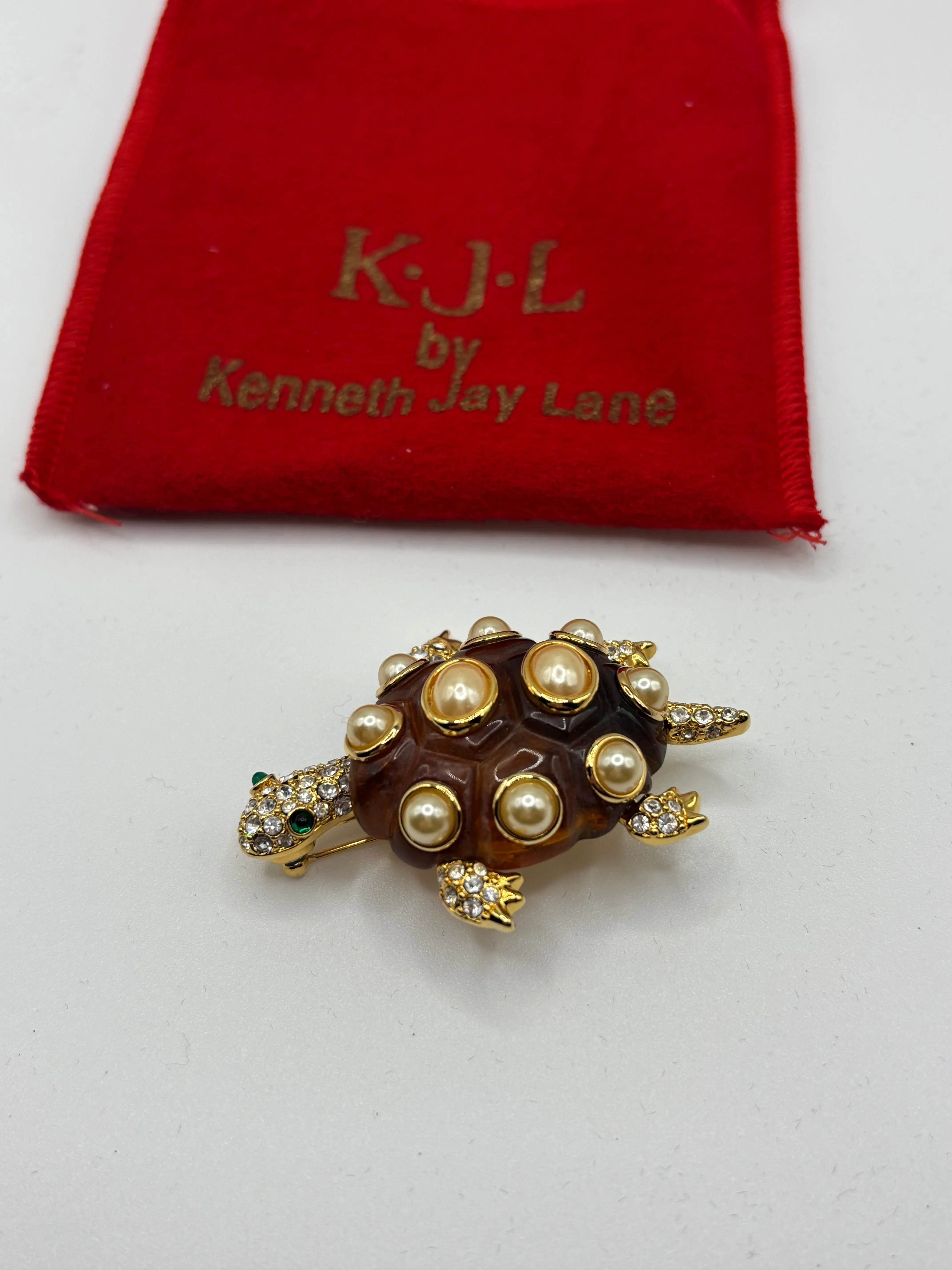 Vintage Kenneth Jay Lane Turtle Pin