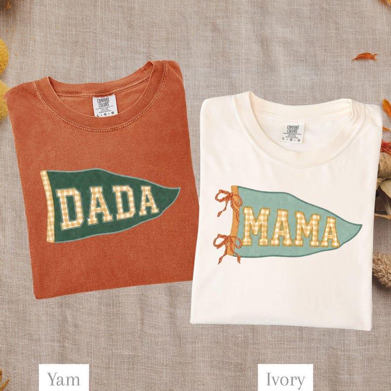 Comfort Colors Mama Dada Autumn Matching Shirts, Matching Mom Dad Shirt, Couple Fall Shirts, Couple Pumpkin Season, Spooky Season Tee, Matching Spooky Season Shirt, Gift For Family, Full Size, Full Color