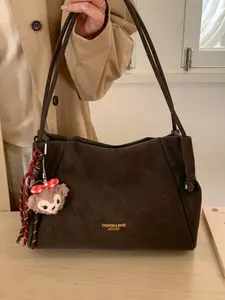 Trendy Handbag Pillow Bag for Women, New Retro Commuter Shoulder Bag, Fashionable Casual Crossbody Accessory, PU Tote Satchel, Ideal for Daily Use