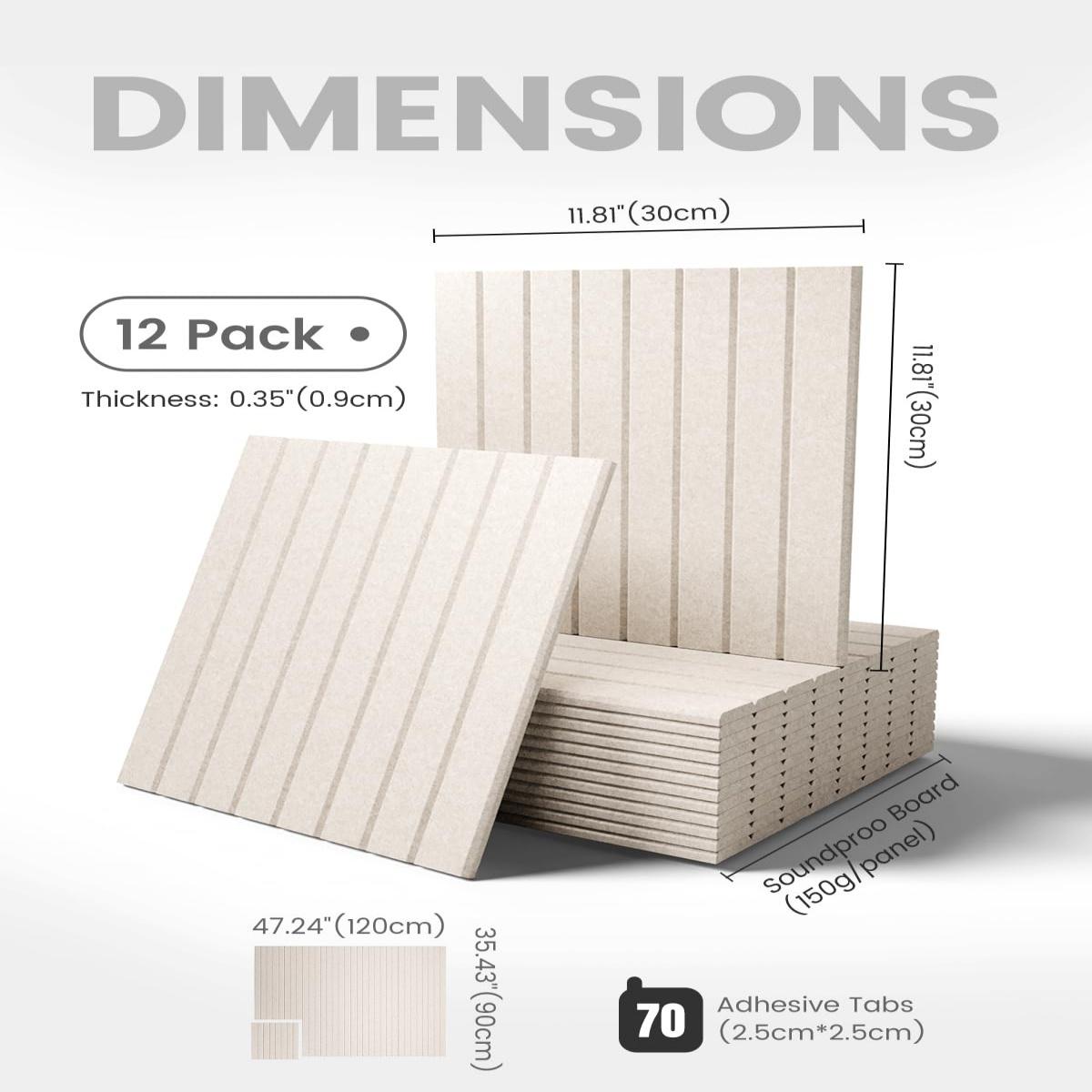 Set Of 12 Large Felt Bulletin Boards 48" X 36", Cork Board Alternative With Safe Removable Adhesive Tabs, No-Drill Wall Pin Board For Home Office & Classroom