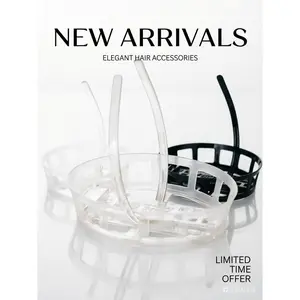 Graduation Cap Headband - Keep your natural hairstyle in place on graduation day and securely hold your cap - Includes black and clear headbands for a natural and elegant look.