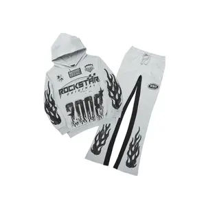 Amos Heather Grey Hoodie/Baggy Track Pant Set