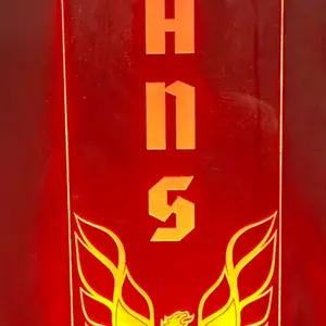 Custom Clear Acrylic LED Trans Am Hood Prop