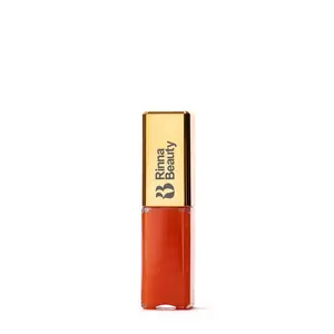 Rinna Beauty Larger Than Life Lip Plumping Oil Gloss with Plumping Peptide, Sunset Glossy Cosmetic