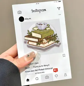 (Hot) Coffee Books Phone Grip Magsafe, Lover Book Phone Holder, Funny Phone Grip, Cartoon Kindle Grip, Gift for Girls Boys