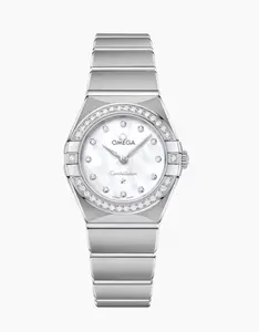 Omega Constellation Series 24mm Silver-Inlaid Bead Disc
