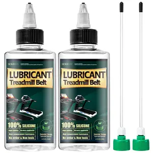 Silicone Treadnmill Belt Lubricants/Lubes,8.4 Ounce, High Temperature Resistant and Stable Lubricant,with Hard Application Tubes and Precision Screw Caps for Easy Use