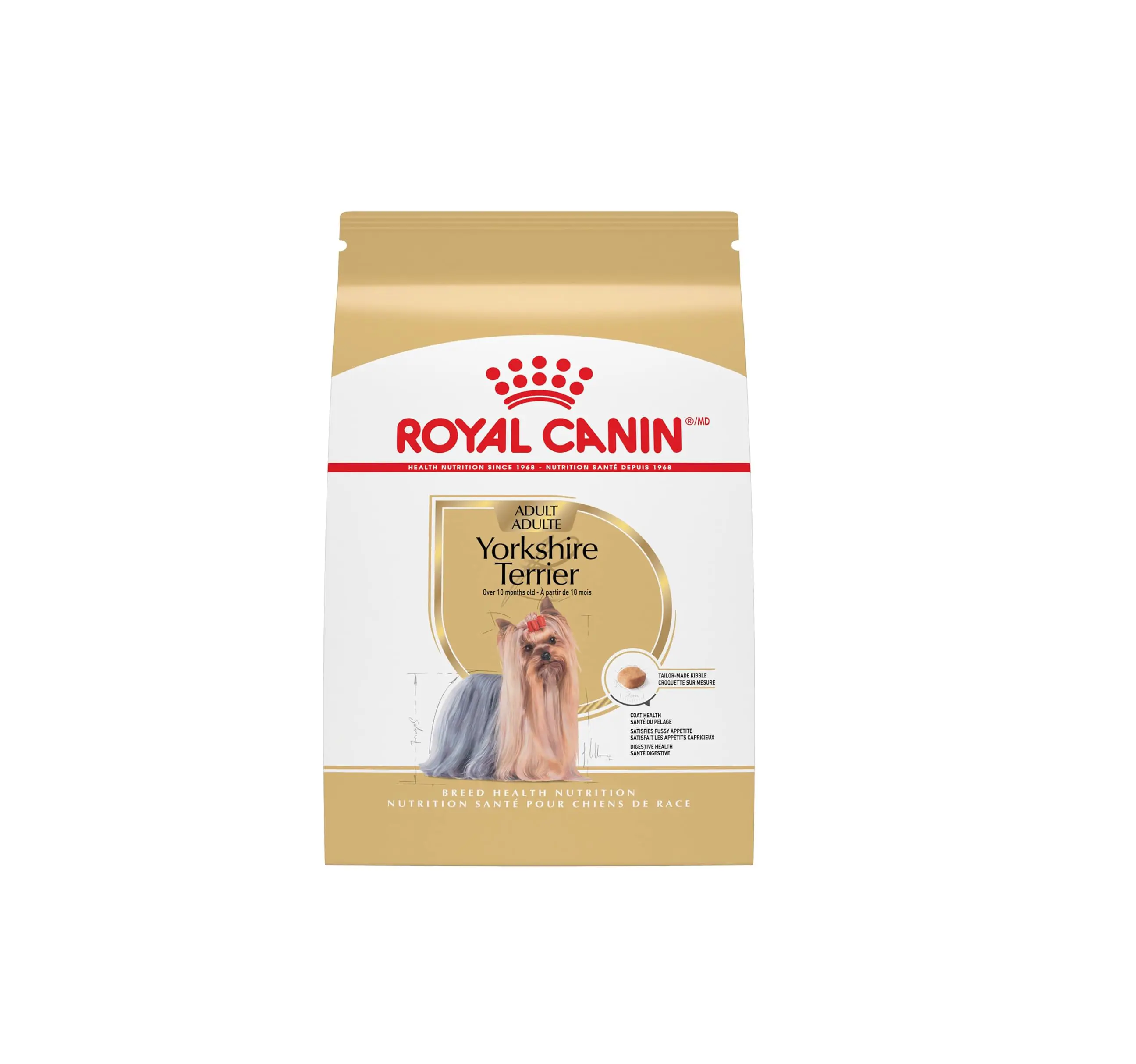 Royal Canin Breed Health Nutrition Yorkshire Terrier Adult Dry Dog Food, 10 lb Bag