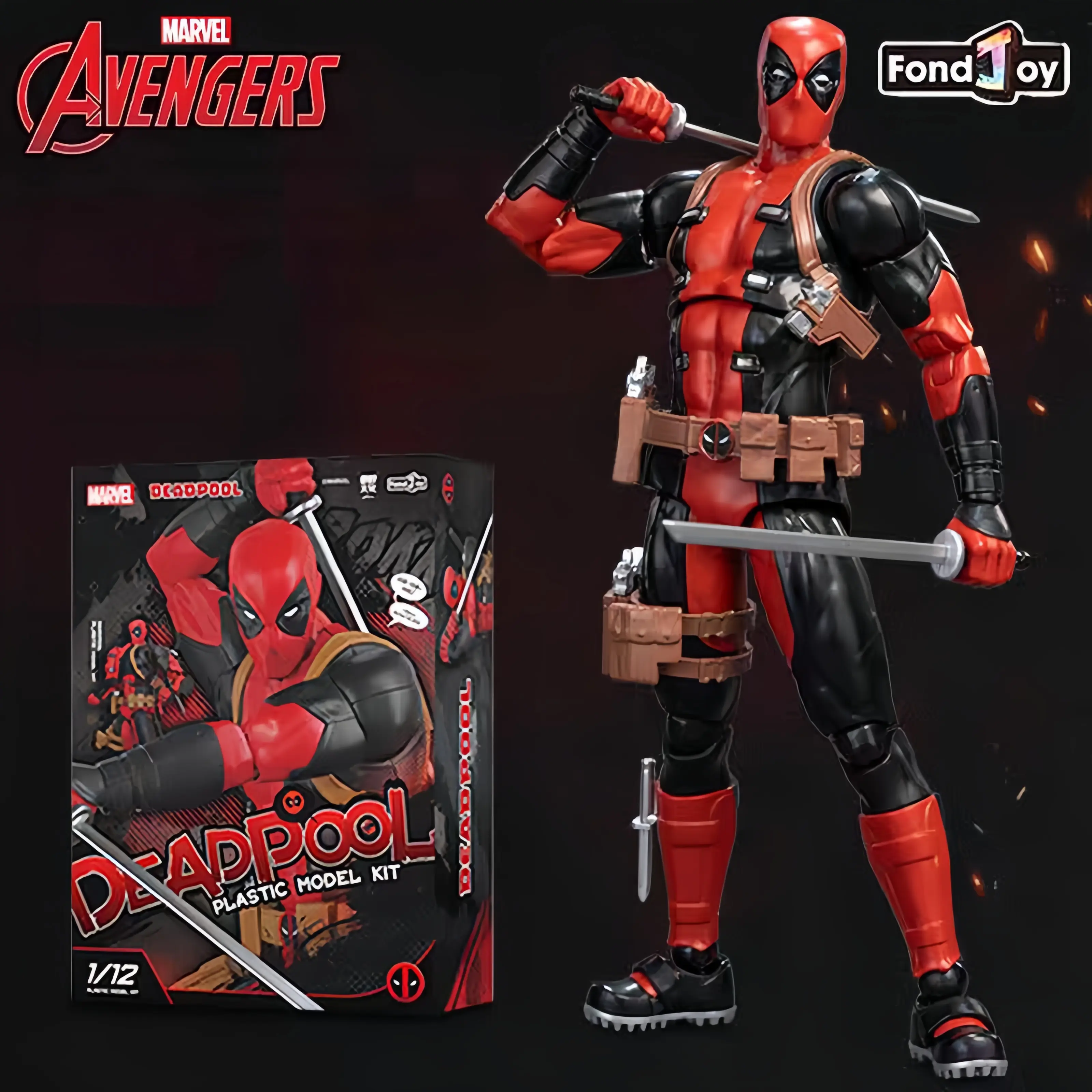 Marvel Deadpool 1/12  Scale Assemble Action Figure