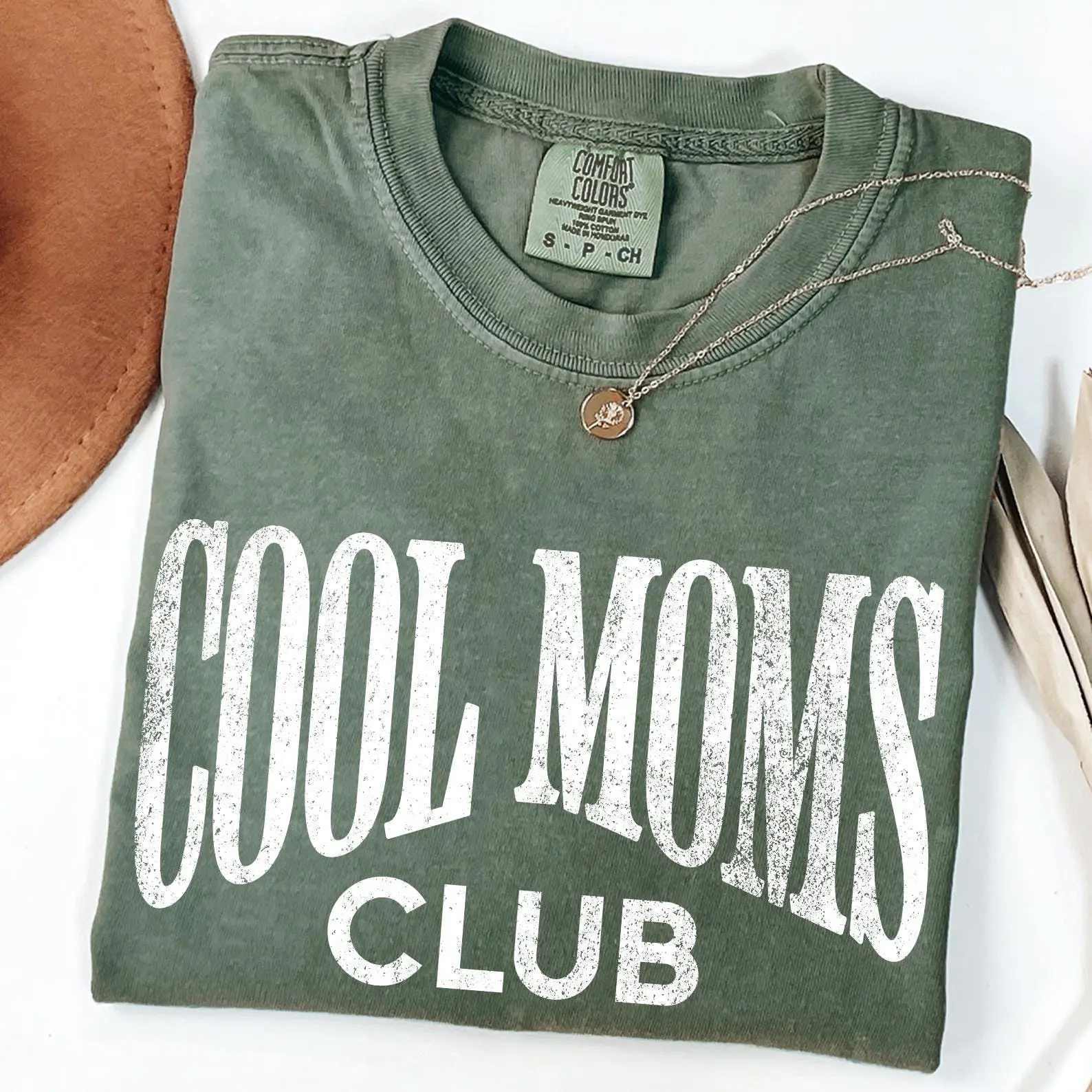 Cool Moms Club Shirt, Comfort Colors Cool Mom T-Shirt, Striped Design Mom Life Shirt, Mother’s Day Gift, Gift for Mom, Trendy Mama T-shirts