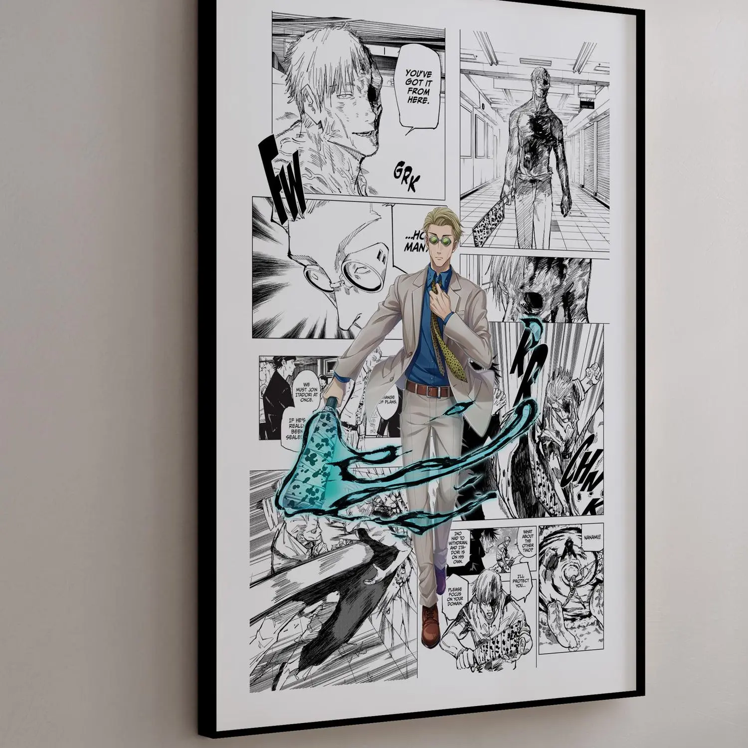 Kento Nanami - Curated Manga Panels Poster
