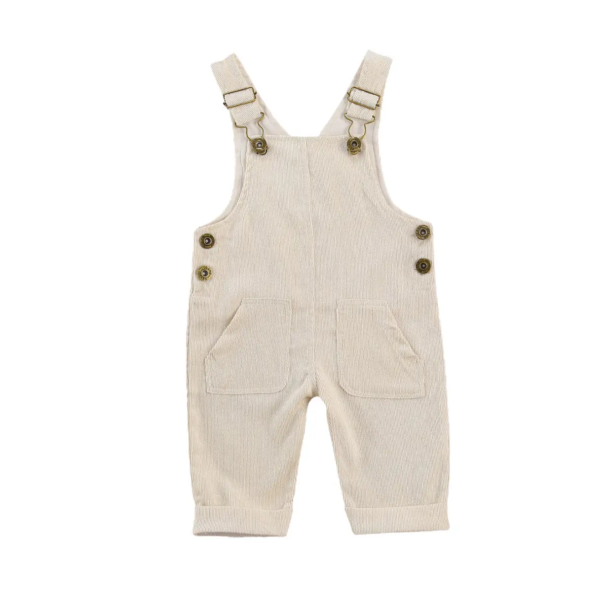 Toddler Kids Baby Boy Girl Bib Overalls Suspender Pants Solid Straps Trousers Halter Romper Jumpsuit Bottom Outfit