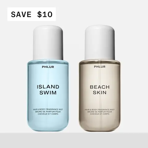 Endless Summer Duo – Island Swim & Beach Skin Body Mists - Coconut Beachy Tropical Fragrance Set