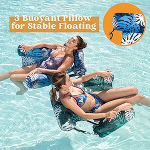 Inflatable Pool Floats Adult,2 Packs / 1 Pack Floating Lounge Chairs,Blow up Pool Noodles for Adult,Floating Chair for Party Summer Water Beach Lake Fun