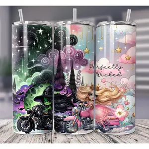 Perfectly Wicked  20 oz  Tumbler Sublimation Wrap Designs